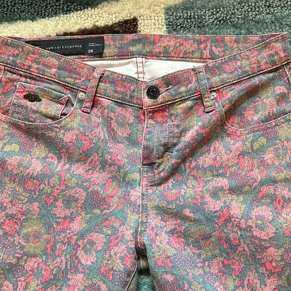 Armani Exchange Denim - Armani Exchange Women’s Floral Patterned Jeans